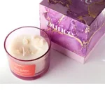 Ounce Organics : Rose Quartz 3 Wick Candles infused with healing crystals